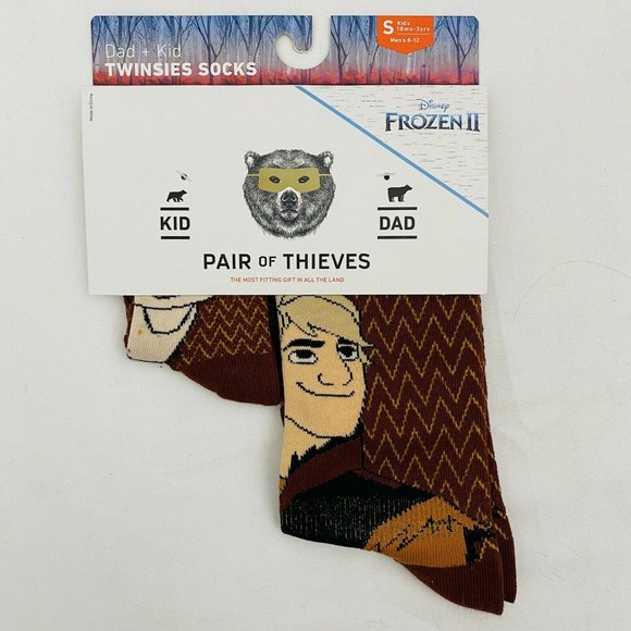 Disney Frozen II Olaf Kristoff Dad and Kid Socks - Picture 2 of 10